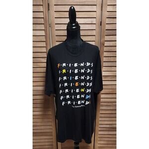 Friends T Shirt 3XL Black Short Sleeve Crew Neck Tee Womens 100% Cotton Jersey